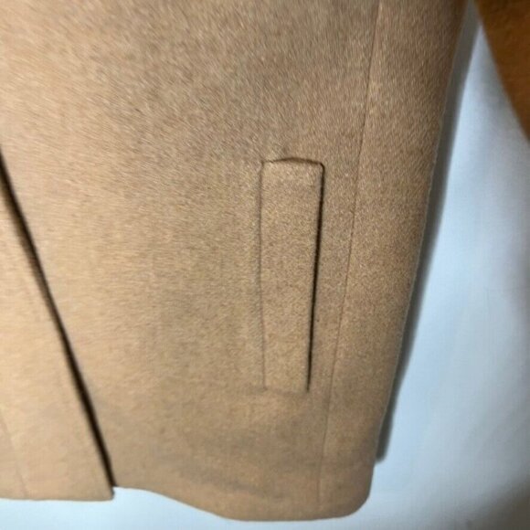 J.Crew Womens $298 Button Neck City Coat Hthr Acorn Size 2 BU261 - Picture 7 of 10